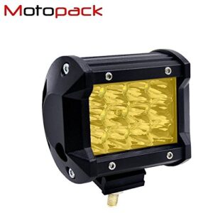 Motopack M12FY1P 12 Led Fog Light Tri-Row Flood Lamp Off Road Driving CREE LED Spot Light for Motorcycle, Cars and Bikes (36W)